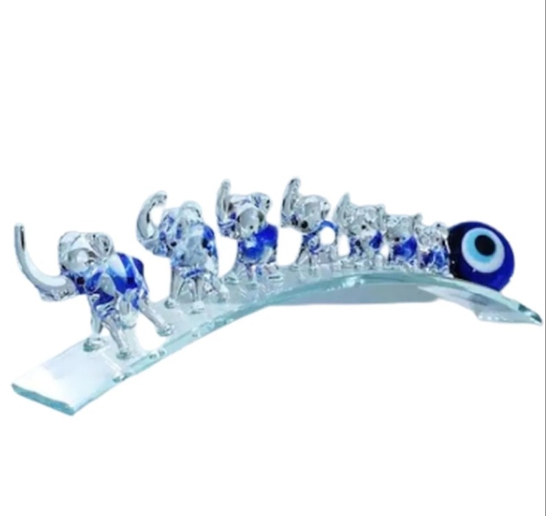 3900-A Eğik Plakada Amber Filler 22cm Cam El Yapım Hediyelik 1 Adet