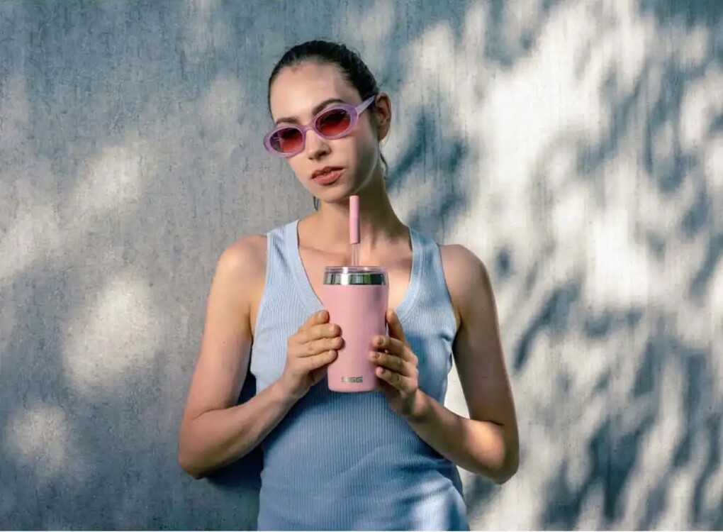 SIGG 6015.30 Sigg Helia Ligonberry 0,45lt Çelik Termos Pembe Switzerland Matara 1 Adet