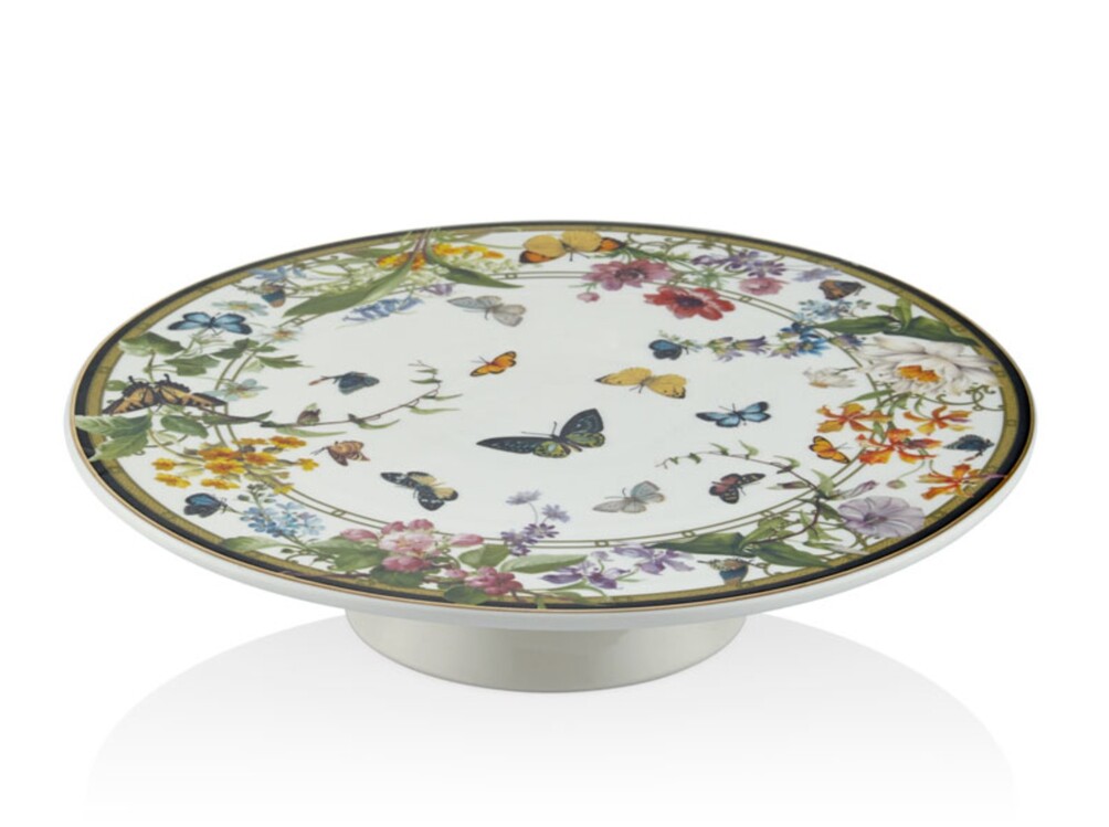 1BSF-1881MG Muse Garden Kek Stand 26x9,5cm Porselen Kelebek 1 Adet