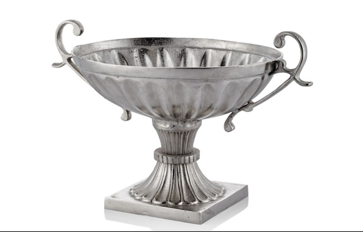 1WS-115S Trophy Bowl Silver 34x58x35cm Vazo Dekoratif Decorative 1 Adet
