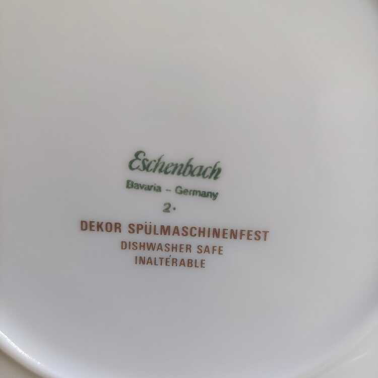 ESCH-26TNS Eschenbach Bavaria Germany 26 cm Kapaklı Porselen Tencere | Mermer Desenli Bavarian