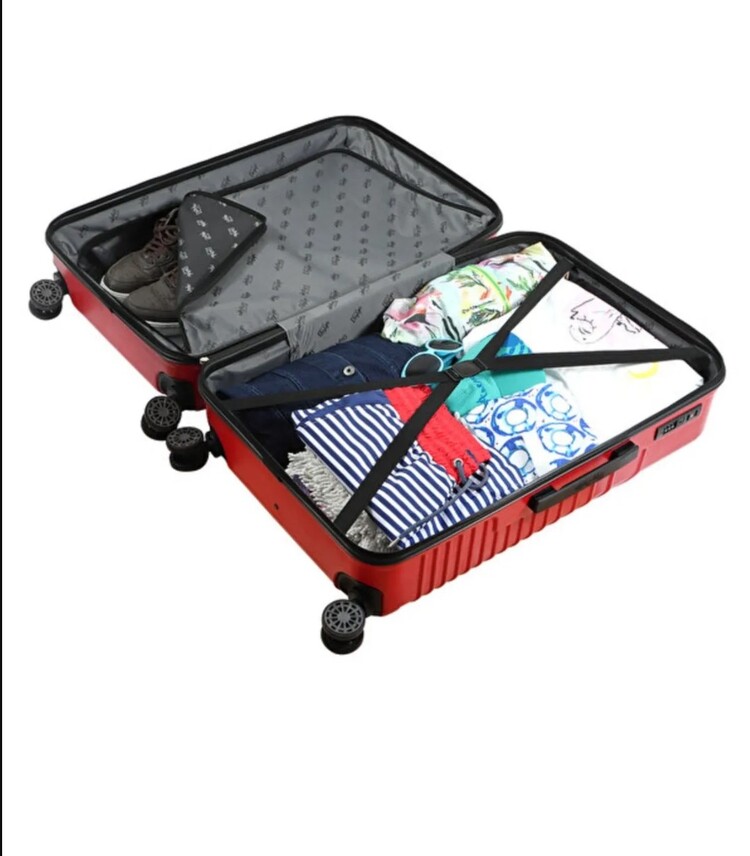 BGD8681126434447 Design Cats Kırmızı Küçük Boy 20" Valiz Koleksiyon Darbelere Yüksek Direnç