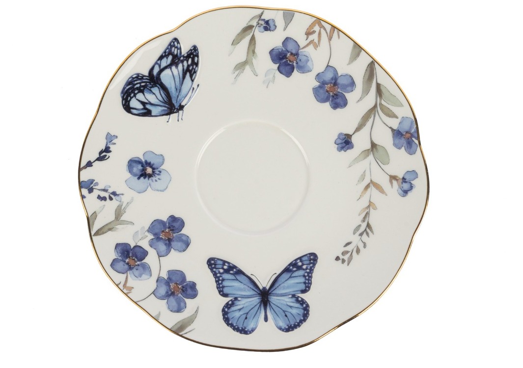 P374.115491 Butterfly Lovers 2li Çay Fincan Seti 250cc Mutfak Butik Porselen