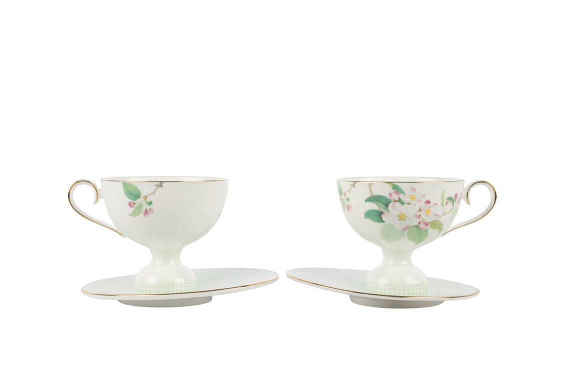 P367.132337 Mint Petal 2li Kahve Fincan Seti 90cc Mutfak > Butik Porselen