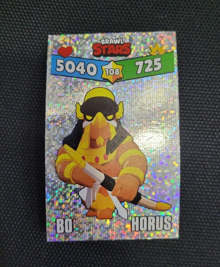 5040725 Bo Horus Kağıt Parlak Simli Kart 8x5cm Yeni Seri 1 Adet