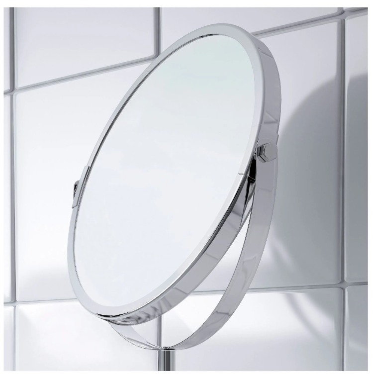 245.244.85 makyaj aynası , paslanmaz çelik, 17 cm banyo aksesuarı ürün