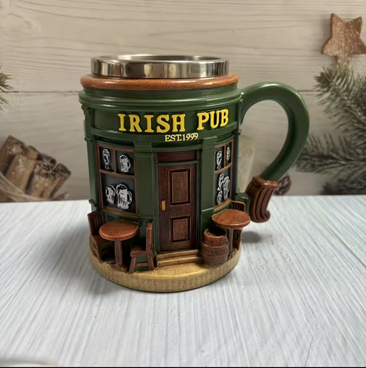 KH9810843 İrlanda pub bardak Yeni Bağımsız İstasyon Yeni İrlanda Barı İç Astarlı