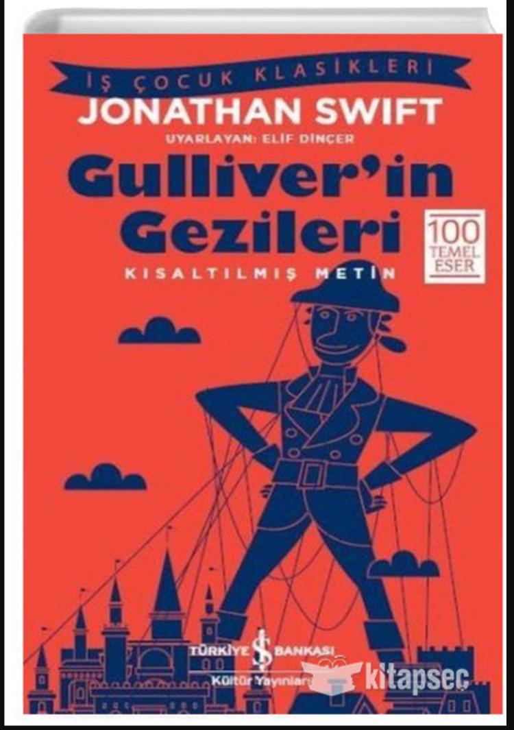 9786052950982 Gulliver`in Gezileri Jonathan Swift İş Bankası Kültür Yayınları