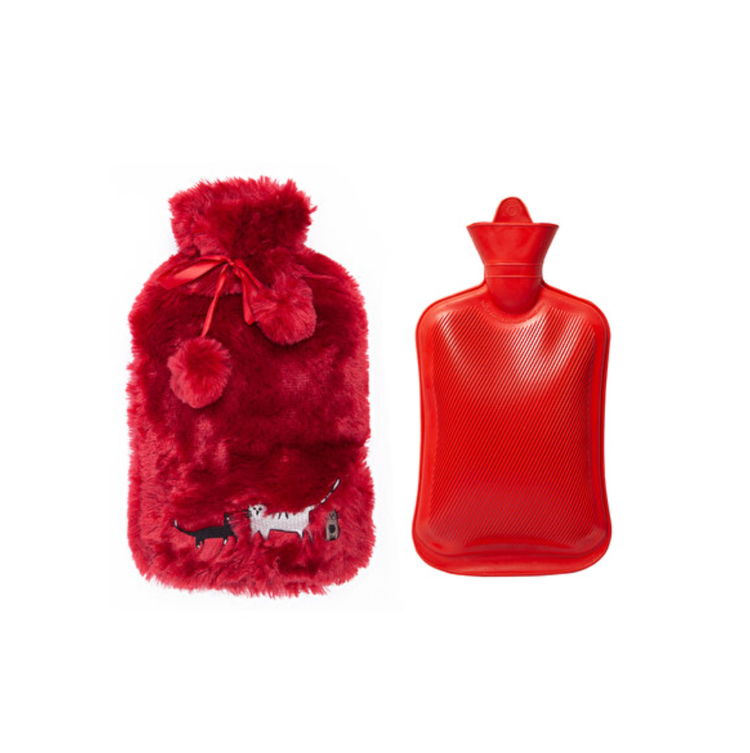 BGD10881012 Biggdesign Cats Bordo Peluş Sıcak Su Torbası Koleksiyon