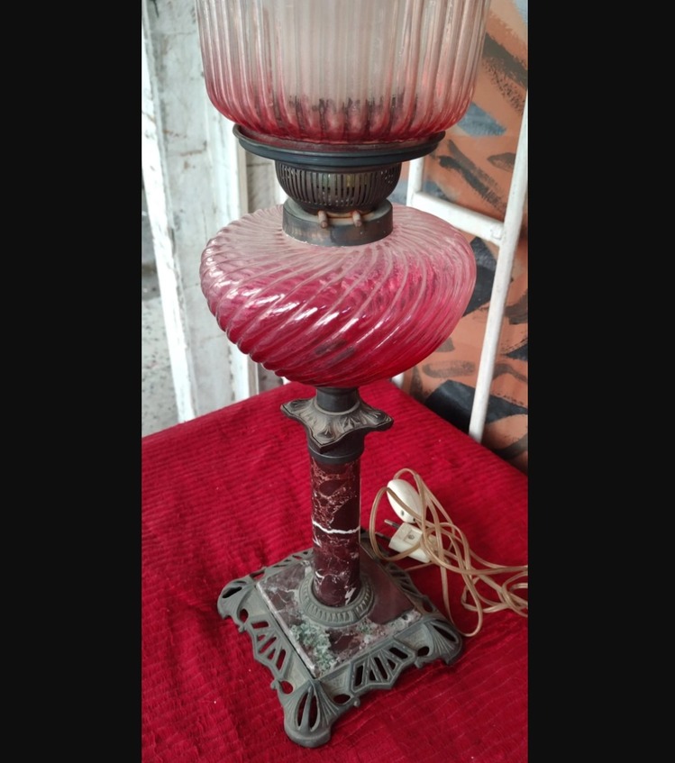 CTURLAMBEL Cam Metal Yuvarlak Lamba Ampullü Prizli 58cm 1 Adet