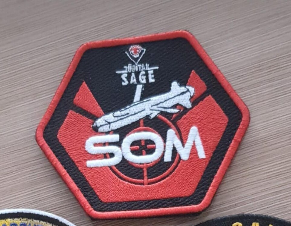 SAGE-SOM-YAMA-HX01 TÜBİTAK SAGE SOM Seyir Füzesi Anı Yaması – Altıgen Tasarım