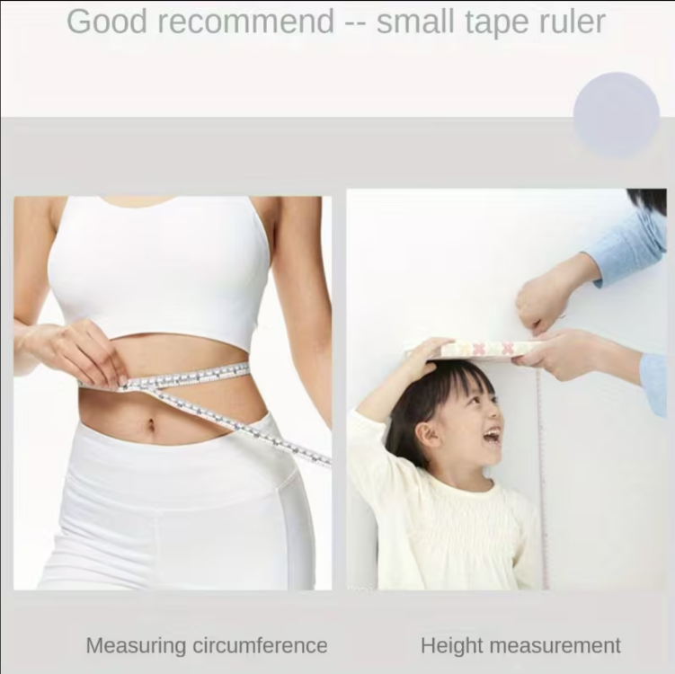 VV171637 İskandinav Yeşili Plastik Metre, 150.01 cm Uzunluğunda, Sevimli Yumuşak Şerit