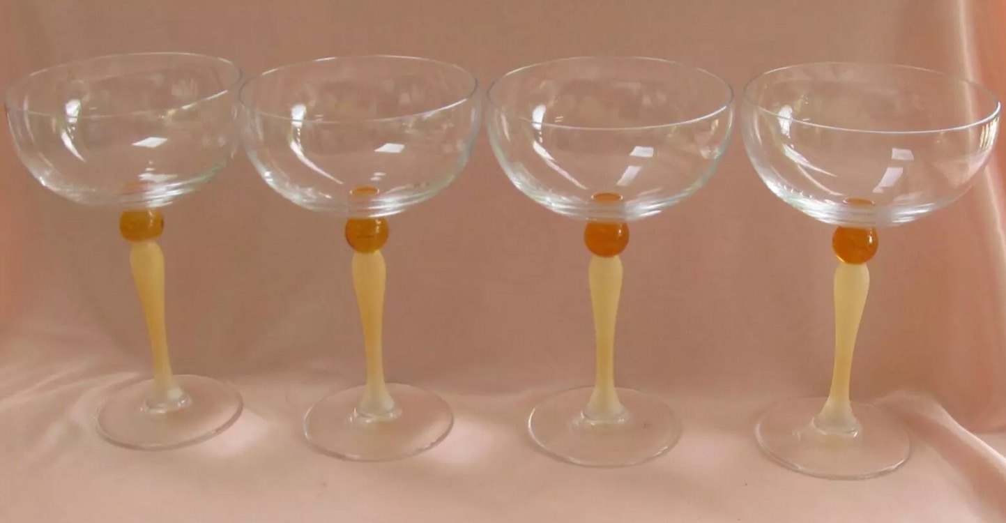 B9079271 Cristal D'arques Fraicher 11x17cm Renkli Dondurmalık Turuncu 6'lı Luminarc Cam