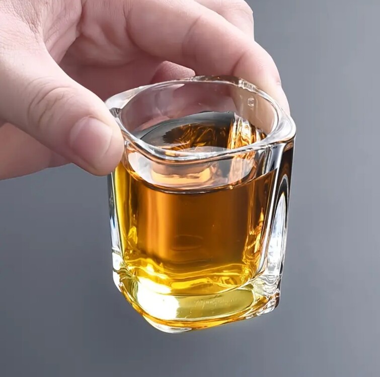 TU298118 6 Adet / 70ml Şık Cam Shot Bardakları - 2 oz Whiskey ve İçki Bardakları