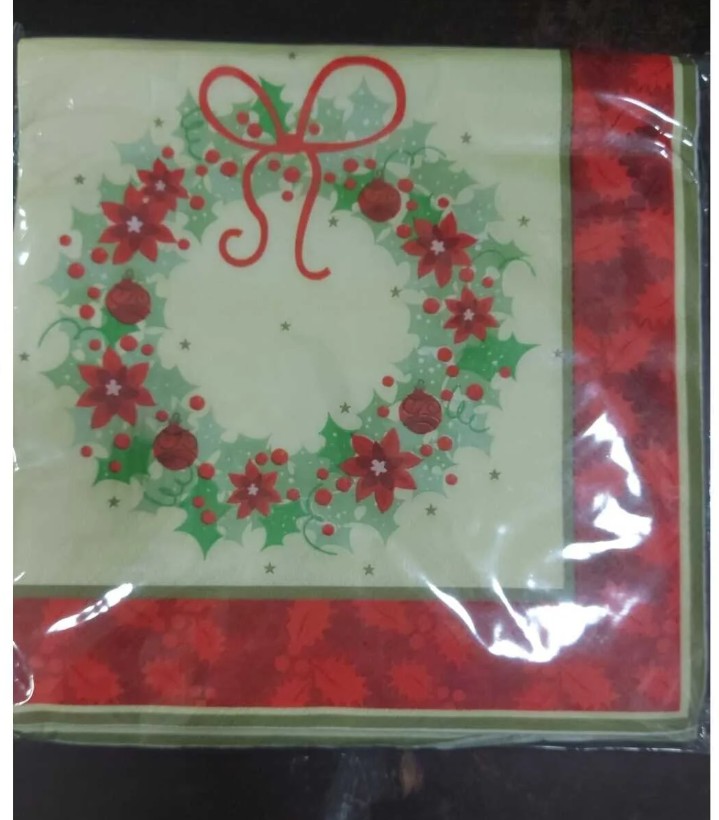 FKASKAS-720 17x17cm 20'li Peçete Home Desenli Çok Şık Hediyelik