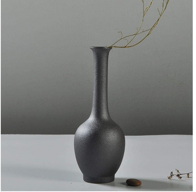 FNR7QJ 31cm Seramik Vazo İnce Şık Sadelik Sanat Küçük Çiçeklik 1 Adet