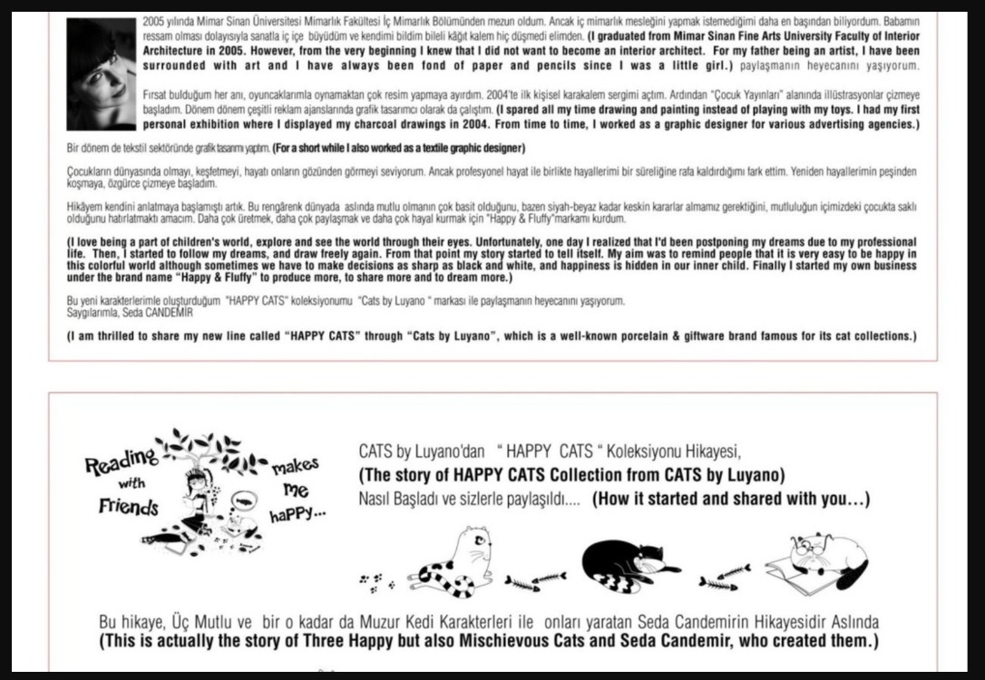 1803A54.09.TBP.Happy.Cats Cats By Luyano Peçetelik Ev Sofra Mutfak Happy Cats