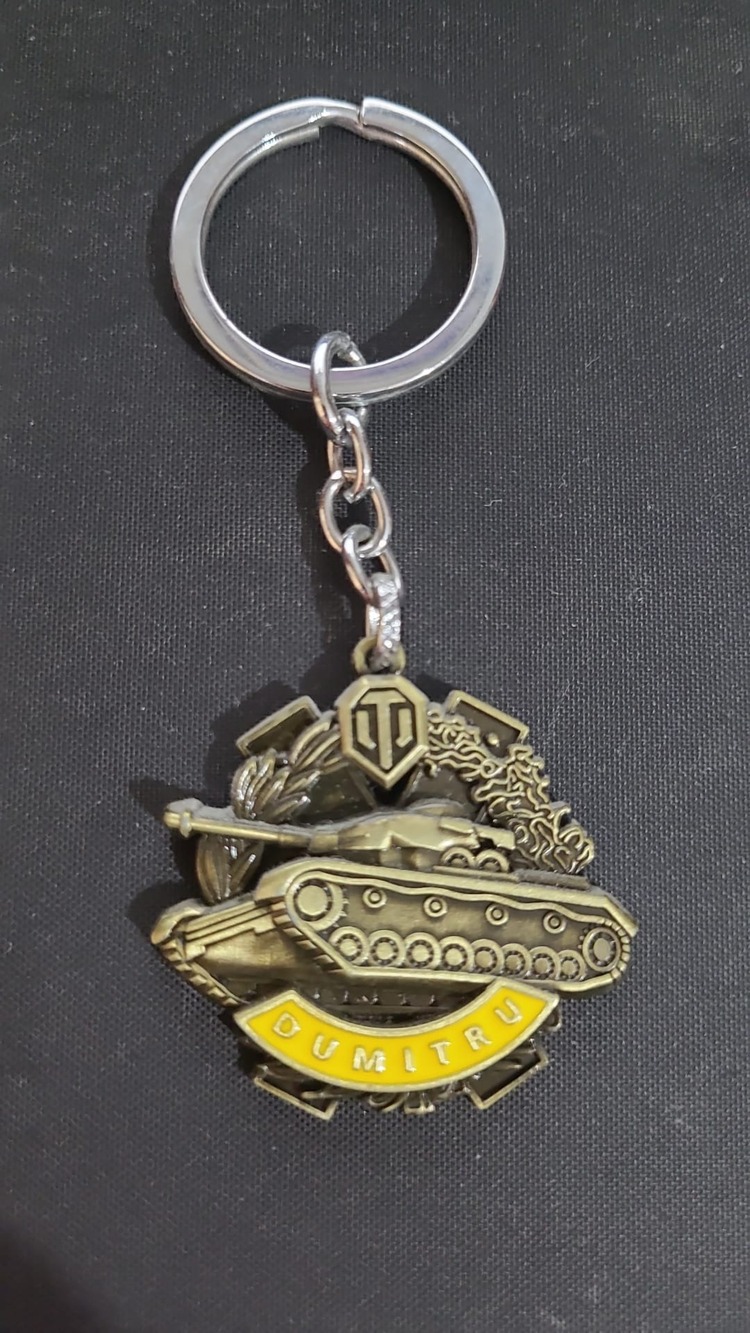 p2062917022 Metal Anahtarlık World of Tanks Dumitru Ev Hediyelik Hobi 50gram 1 Adet