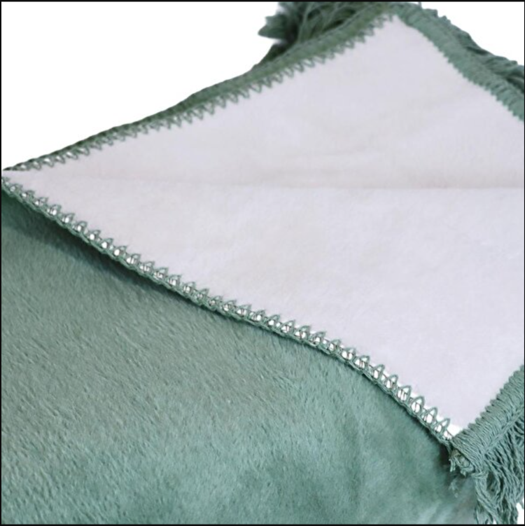 BGH8681126438254 home Çintemani Yeşil Çift Kişilik Battaniye 200 x 220 cm ev yaşam