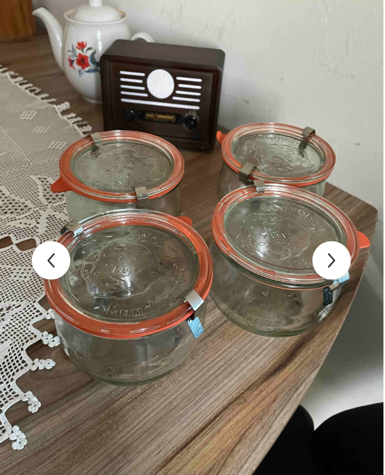 43209627 Weck 580 ml Lale Kavanoz Set 4'lü Kavanoz Mutfak Saklama Düzenleme