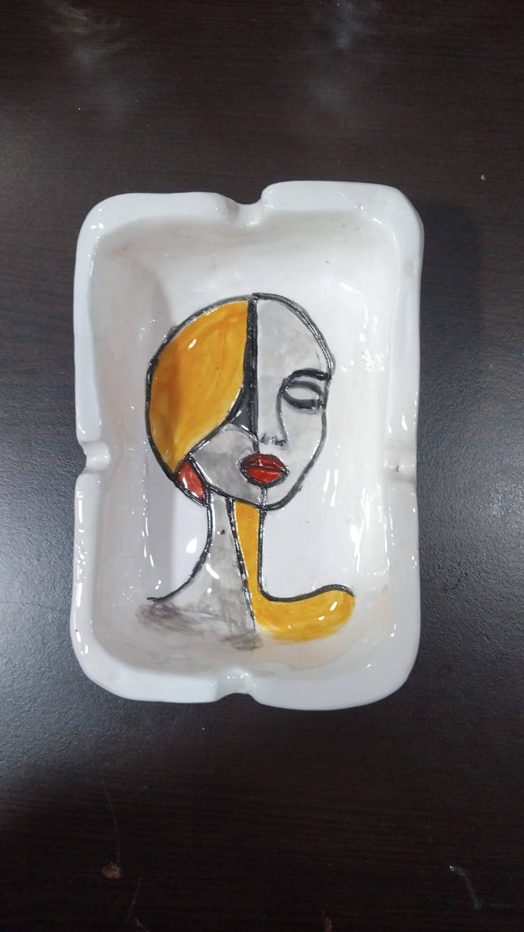 G0603202620207 9x13CM Küçük küllük Seramik El Yapımı 1 Adet