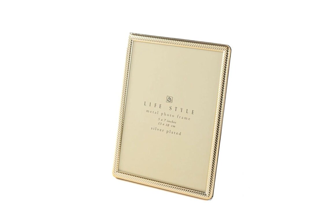 P158.390907 Gold Metal Çerçeve 13x18cm Dekoratif Hediyelik Life Style Photo 1 Adet