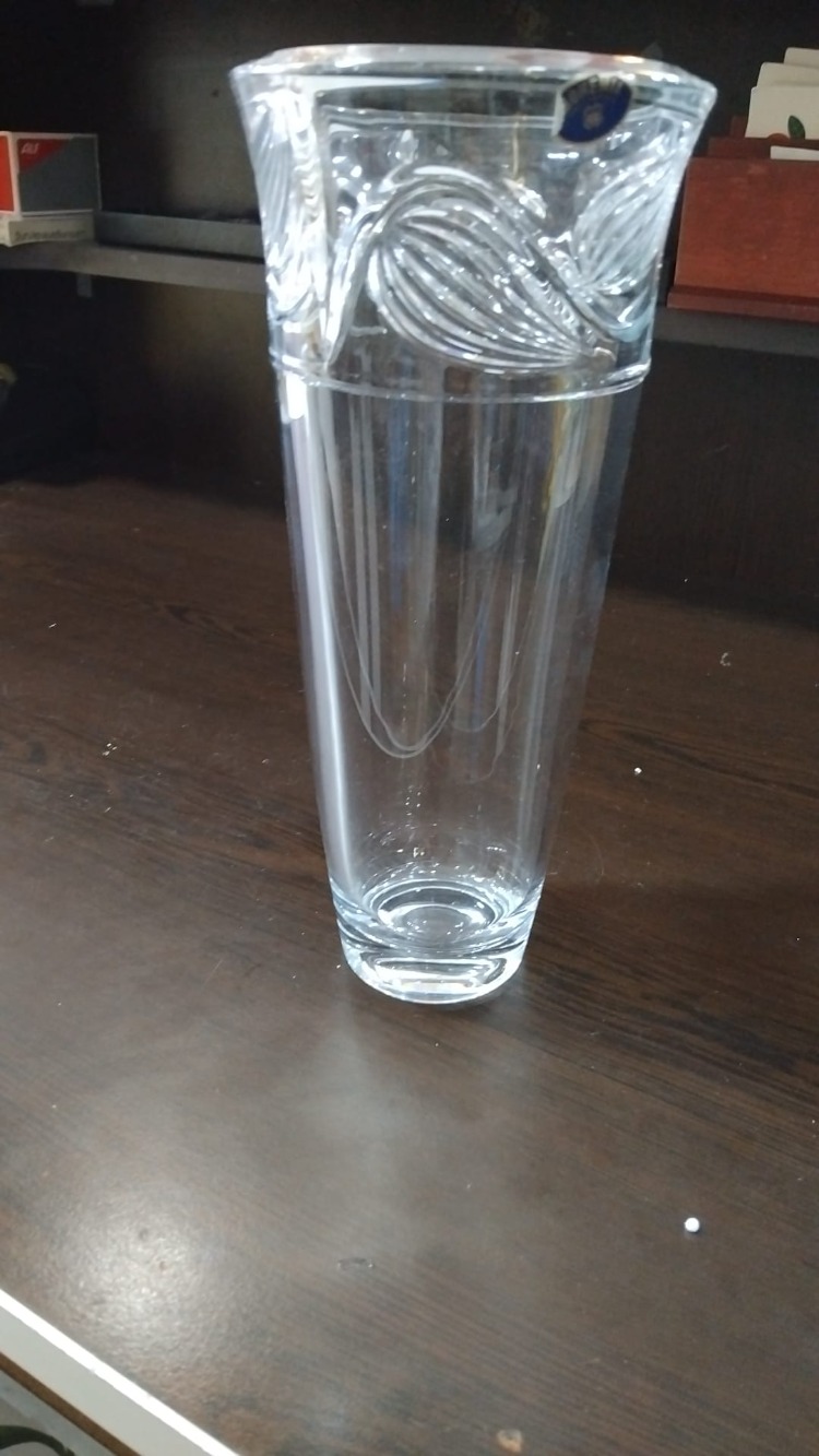 184115042026 Bohemia kristal vazo H.25,5 cm Alt çap..6 cm üst çap.11 cm