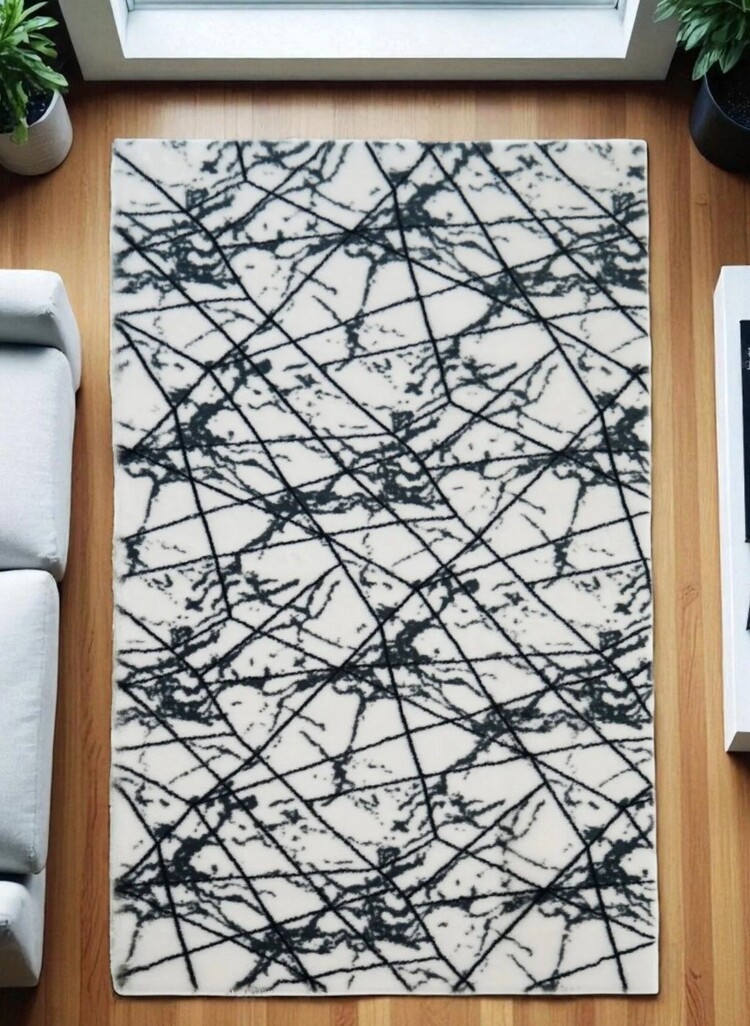 MRBL_4612f0 Marble Halı | Beyaz 100 x 150 cm