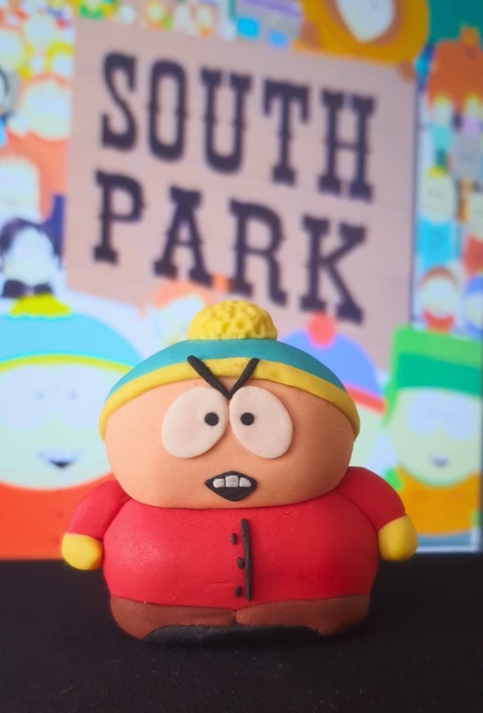 A61226 Eric Cartman South Park Güney Parkı El Yapım Mini Figür Biblo Şeker Hamurundan 1 Adet