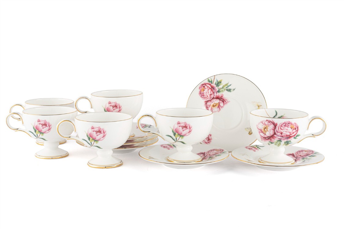 P367.117754 Redrose 2'Lİ Kahve Fincan Seti 90cc Butik Mutfak