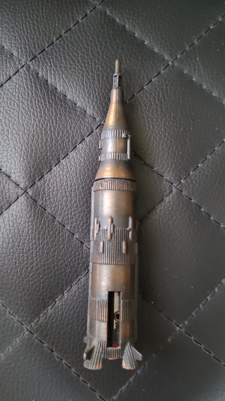 A1904496 Uzay Mekik Roket Metal Kalemtıraş Kalemtraş 13cm Cosmo Isle Hakui 1 Adet