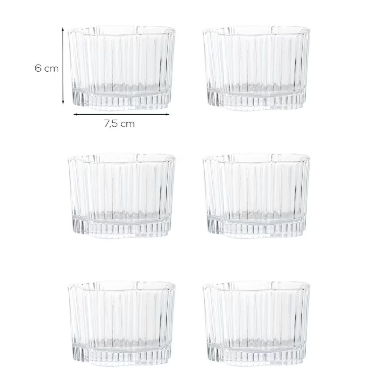 RYG7061 Porsima  Flower 6lı Cam Kase Puding Tatlı Ve Dondurma