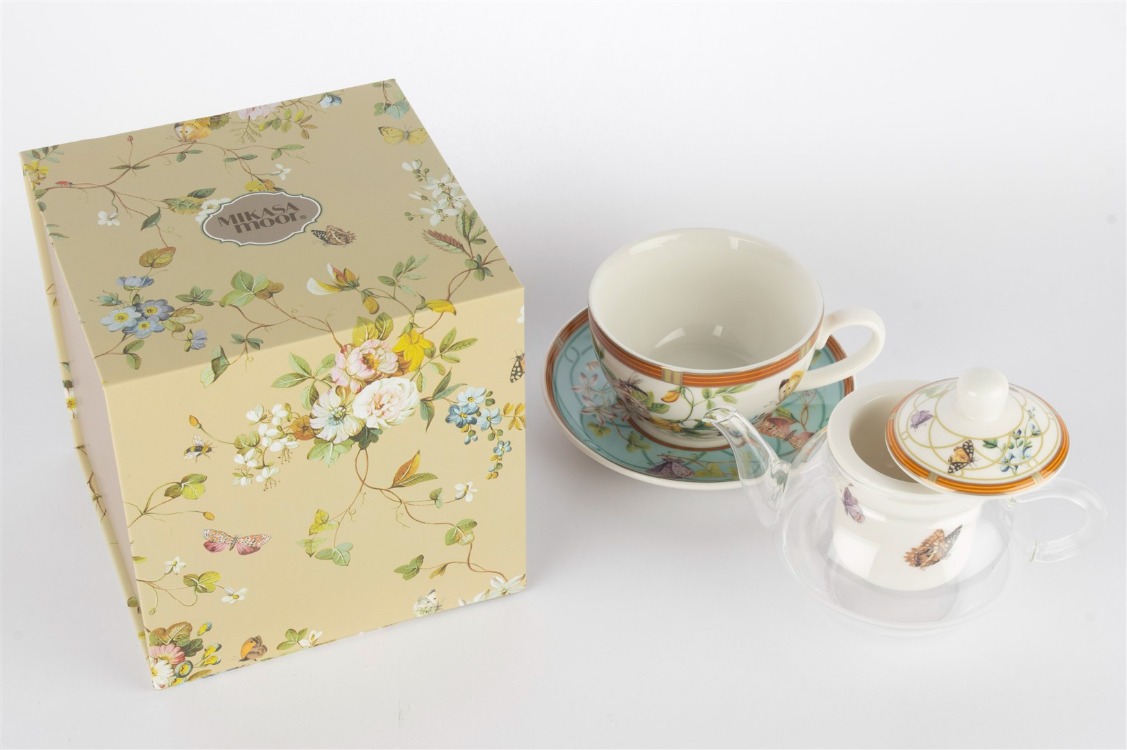 P388.132788 Gardenia Luxe Tek Kişilik Demlik Fincan Butik Mutfak