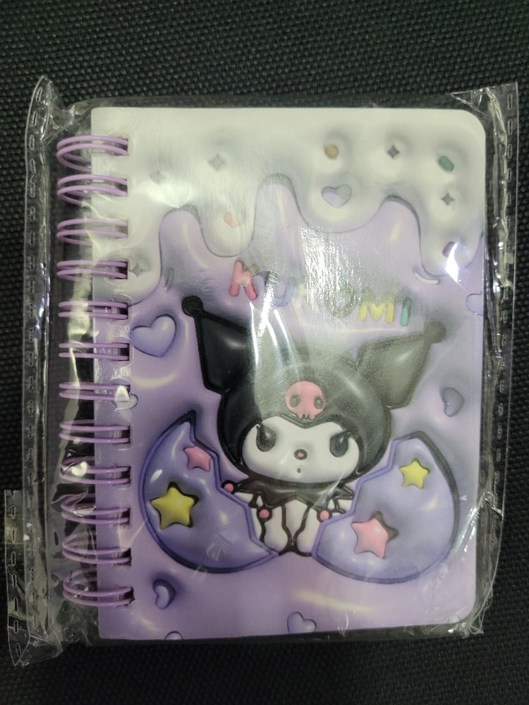K924565325 Kuromi Sanrio 3D Spiral Defter - Sevimli & Yaratıcı Karikatür 1 Adet