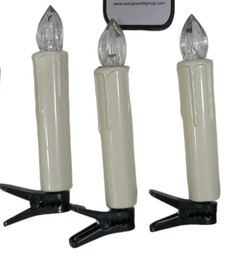 A4LU112-001 Wang's World LED Pil Mum Dekoratif Mumlar 3'LÜ SET