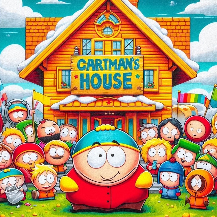 A61226 Eric Cartman South Park Güney Parkı El Yapım Mini Figür Biblo Şeker Hamurundan 1 Adet