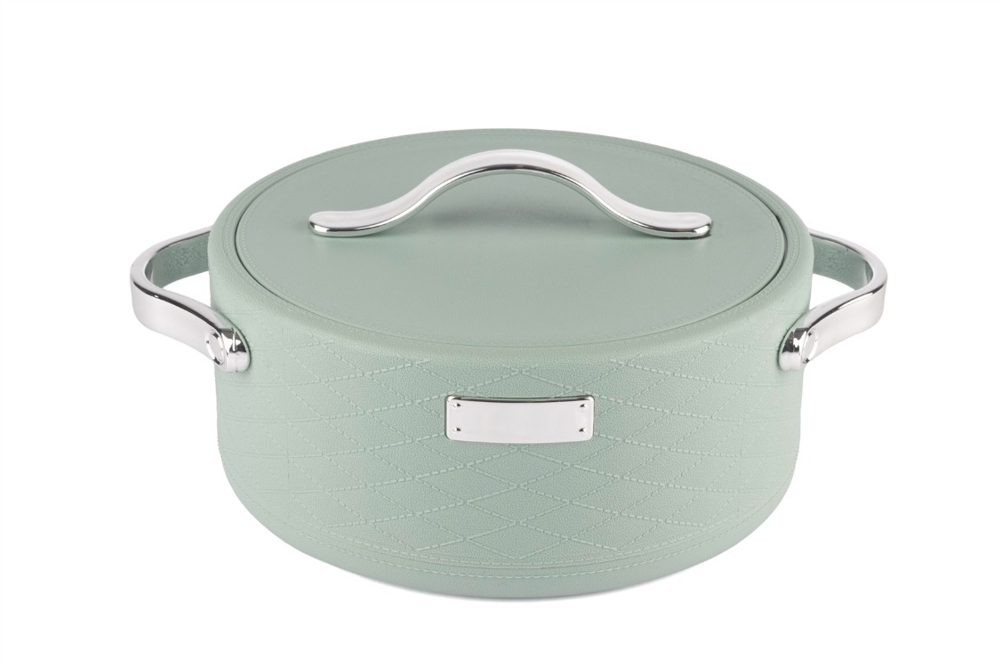 P406.141544 Turkuaz Silver Kulplu Servis Tenceresi 2.7L 25cm Mutfak > Servis