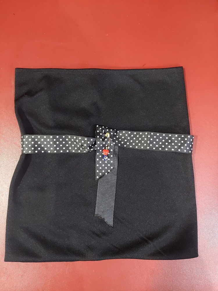 CLUQDHK Kumaş Nazar Boncuklu El Yapım Dikim Bağ Detaylı Kese Torba 25x25cm 1 Adet