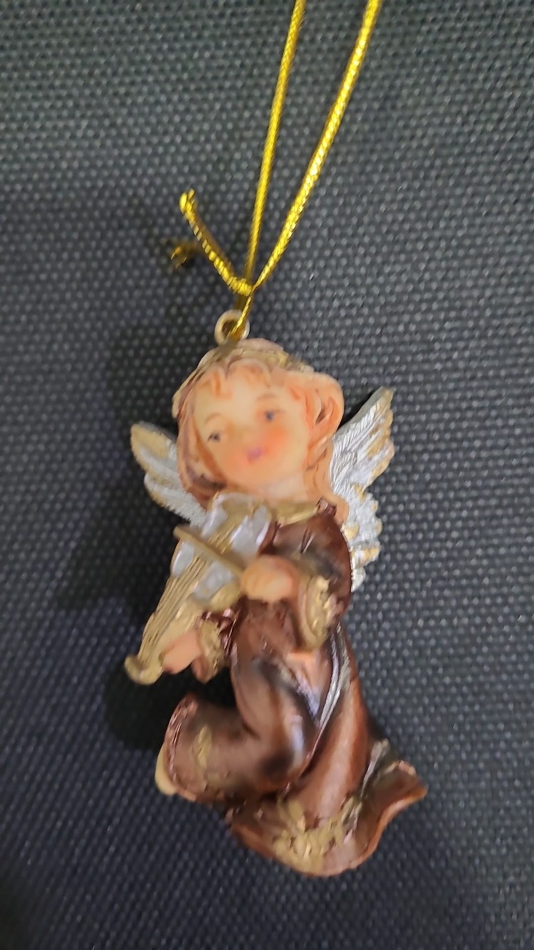 B89651 Asılan Melek Koyu Kahverengi Biblo Dekoratif Obje Ev Dekorasyon 7x3,5cm 1 Adet