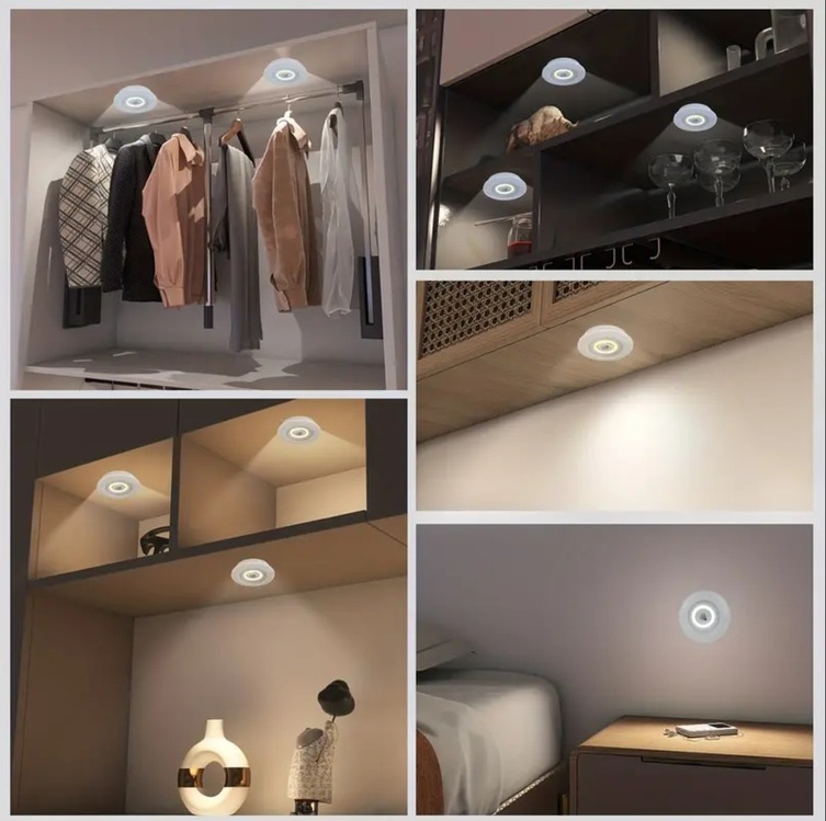 CY131170 Beyaz Uzaktan Kumandalı 6 Işıklı LED Dolap Altı Aydınlatma
