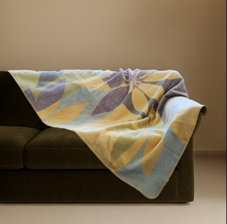 BGH8681126438162 Bigghome Botanik Tek Kişilik Battaniye 150 x 200 cm Koleksiyon