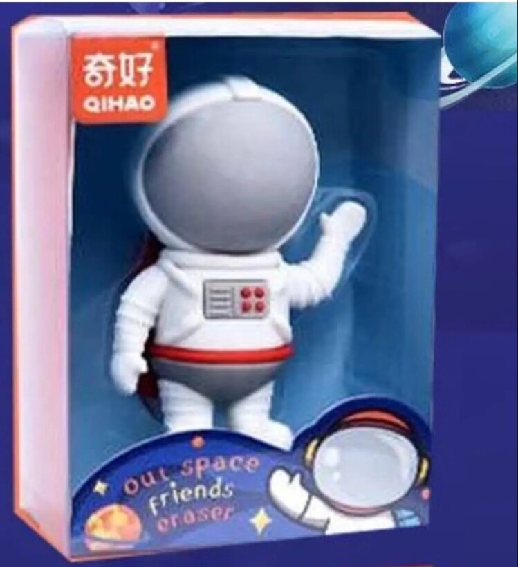 ASİL-9202 Out Space Friends Eraser Kırtasiye Aralık 2023 Hediyelik Uzay 1 Adet