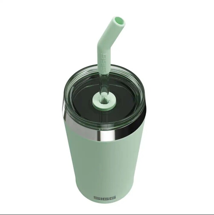 SIGG 6015.10 Sigg Helia Milky Green 0,45lt Çelik Termos Yeşil Switzerland Matara 1 Adet