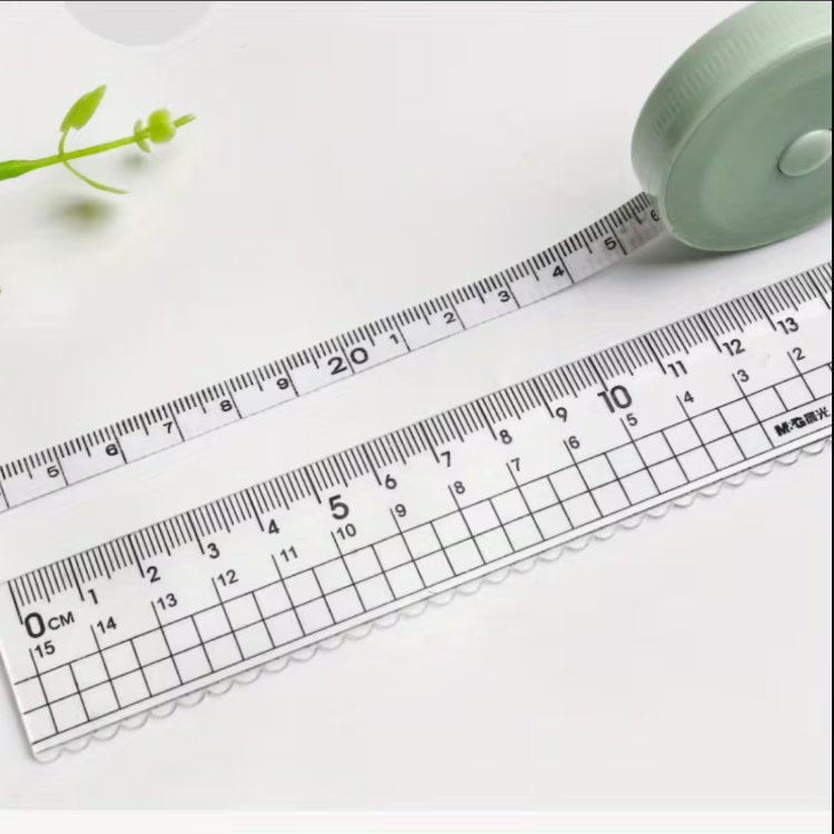 VV171637 İskandinav Yeşili Plastik Metre, 150.01 cm Uzunluğunda, Sevimli Yumuşak Şerit