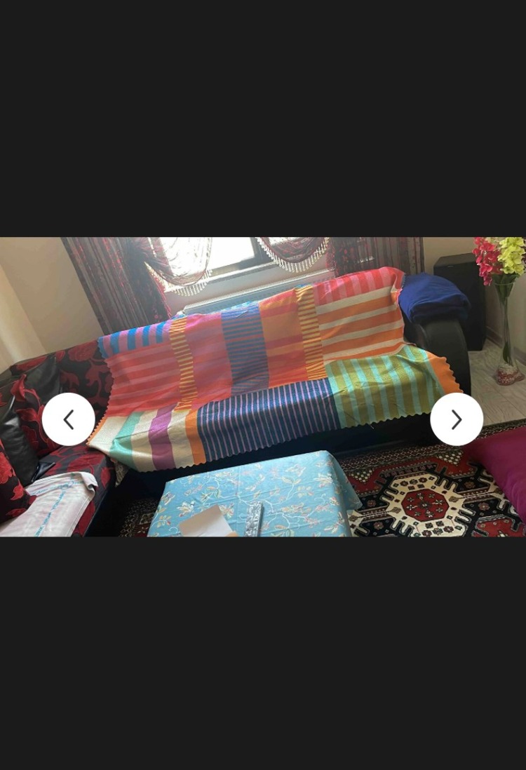 A1143392662 Home Premium Dokuma Renkli Koltuk Örtüsü Çok Amaçlı Koltuk Şalı