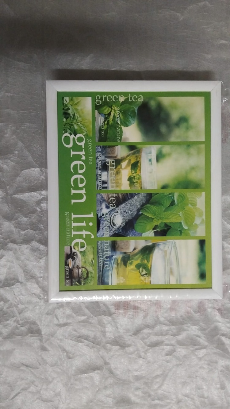 OZ1220MINDESKETKKGMBLTEA Green life Minderli Desenli Keyif Tepsi