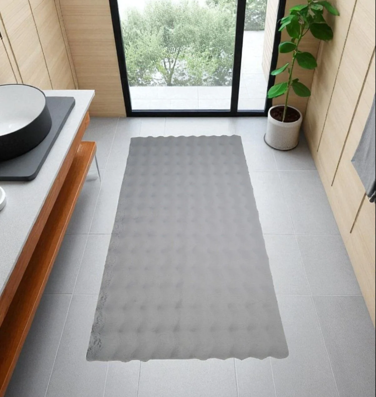 BUBBLEGRİ_banyo_44325 Bubble Halı | Gri 75 x 110 cm