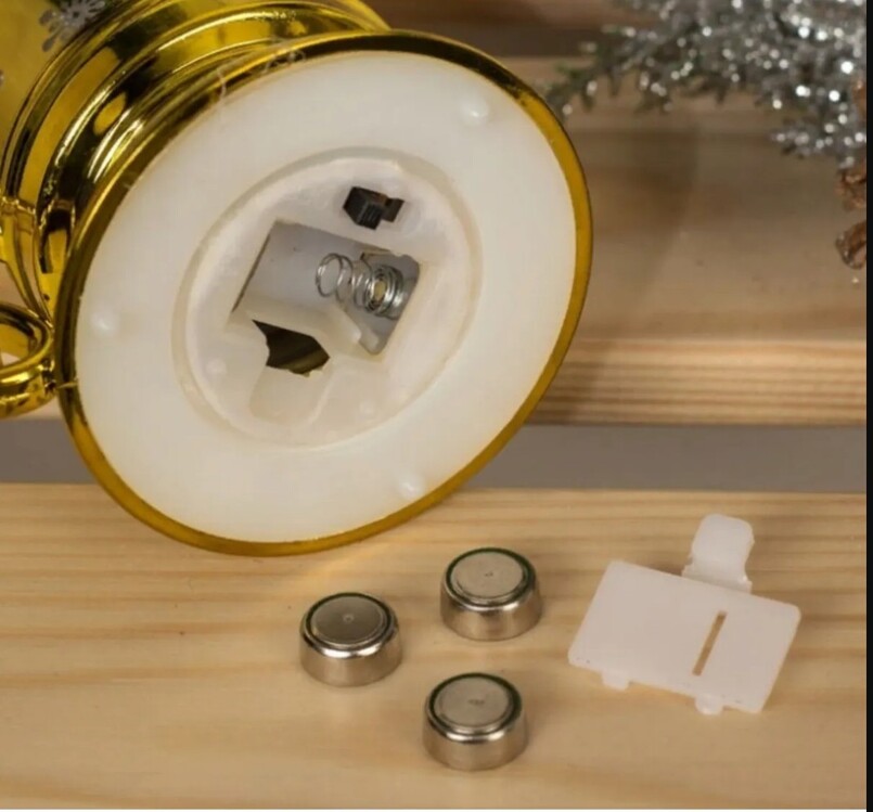 AGP-3979 Led Mum Rastgele Desen Renk Aralık 2023 Masaüstü Lamba 15cm 1 Adet