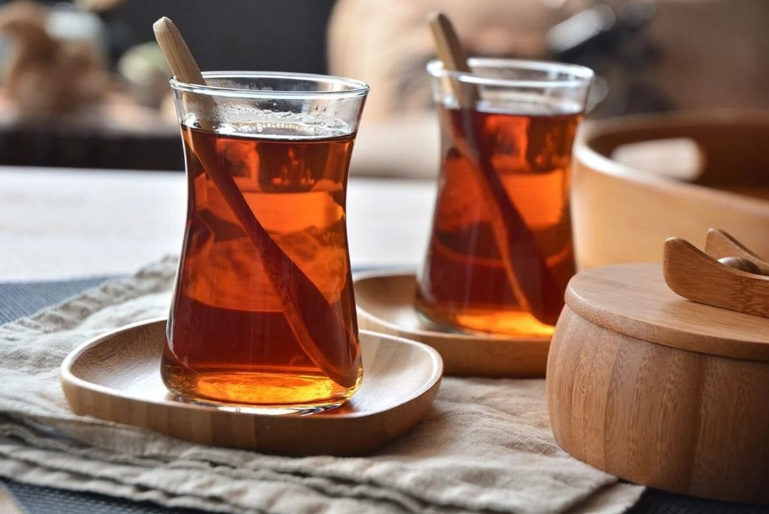 B2502 Bambu Silva 6'lı Kare Çay Tabak Çerez Kase 10x10x1,6cm Tiryaki Özel Tasarım