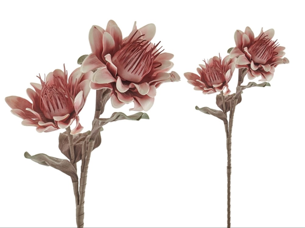1LF-12750A Günebakan Pembe Beyaz 90cm Decorative Dekoratif 1 Adet